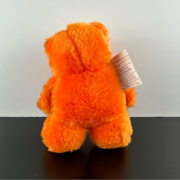 Hostess Munchies Vintage Neon Orange Plush Doll Stuffed Animal Red Shirt - Picture 5 of 5